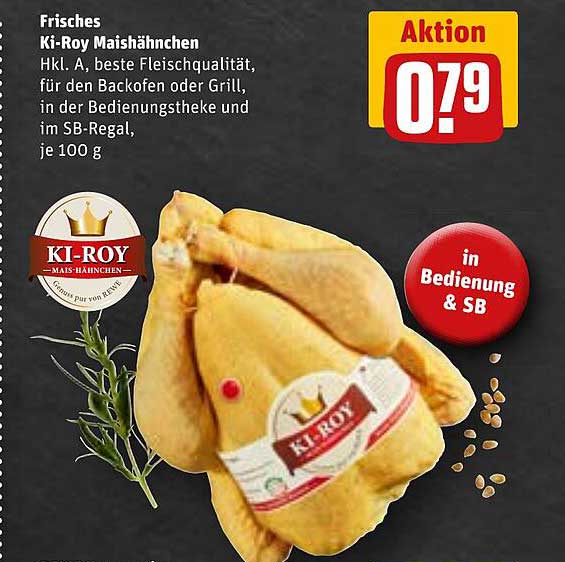 Frisches Ki-Roy Maishähnchen Hkl. A - beste Fleischqualität