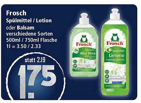 Frosch Spülmittel / Lotion oder Balsam - Verschiedene Sorten 500ml / 750ml