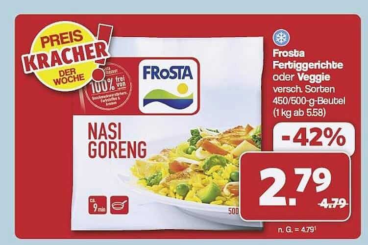 Frosta Fertiggerichte oder Veggie, Nasi Goreng, 500 g