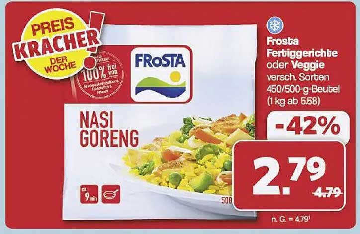 Frosta Nasi Goreng Fertiggericht 500g