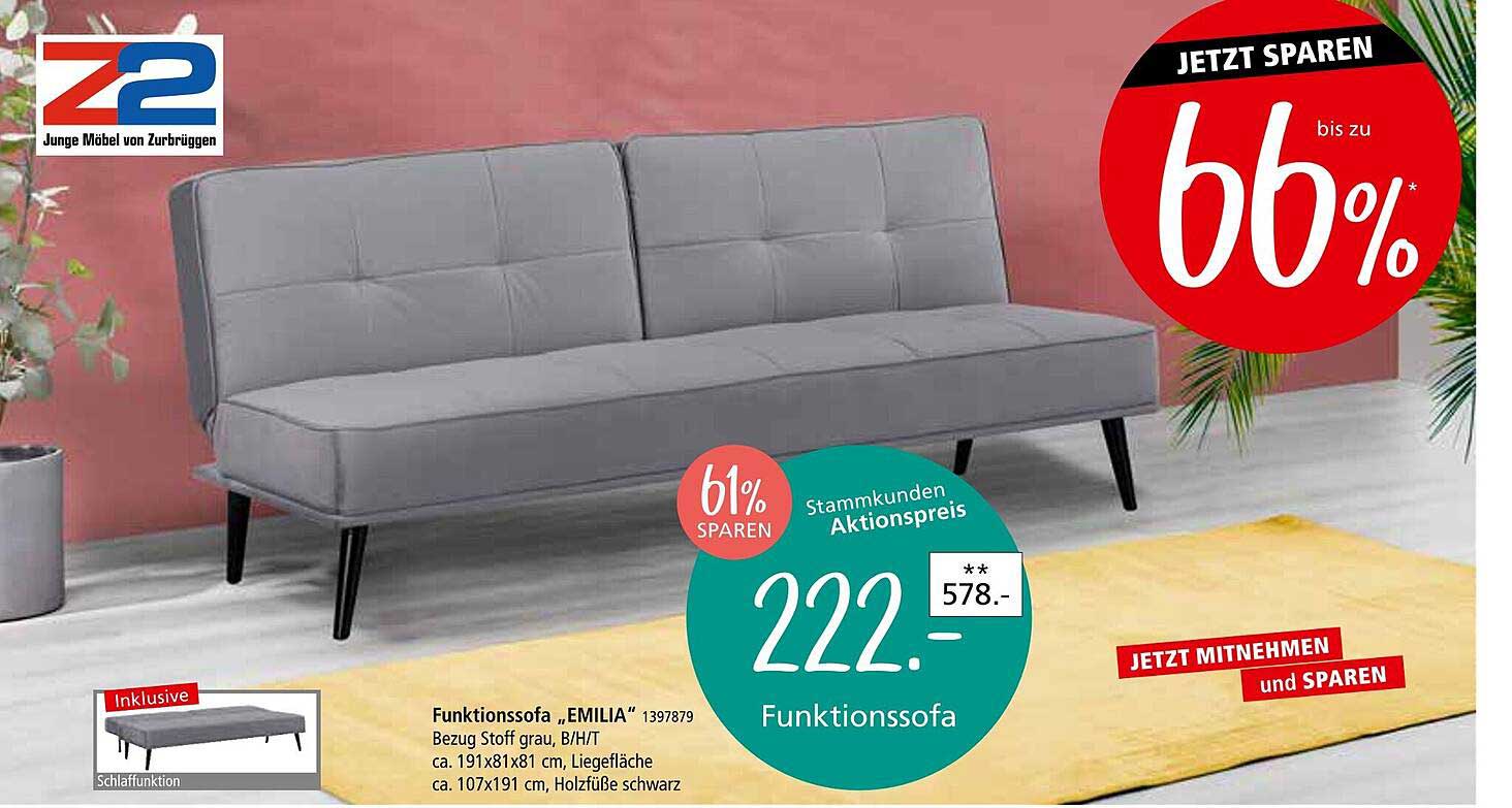 Funktionsofa 'EMILIA'