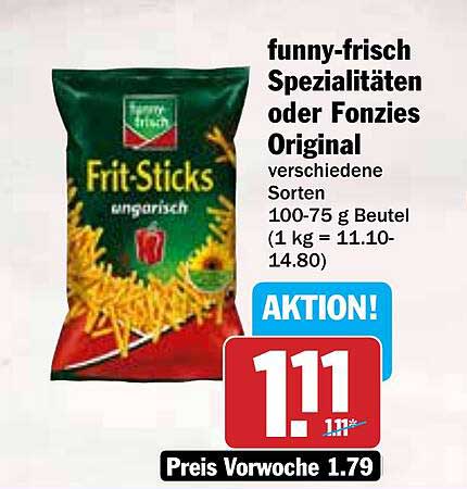 funny-frisch Frit-Sticks ungarisch oder Fonzie Original