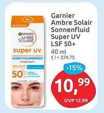 Garnier Ambre Solaire Sonnenfluid Super UV LSF 50+ (40 ml)