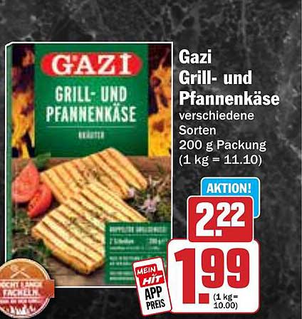 Gazi Grill- und Pfannenkäse verschiedene Sorten 200 g Packung