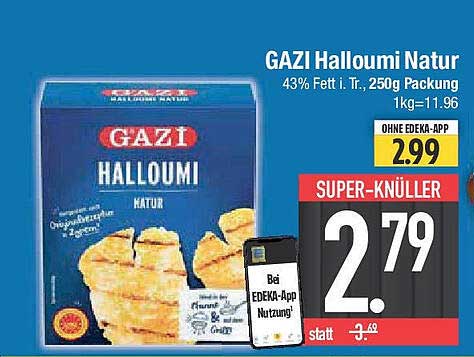 GAZI Halloumi Natur 250g Packung