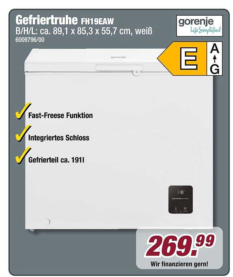 Gefriertruhe FH19EAW von Gorenje