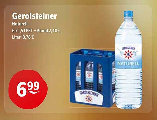 Gerolsteiner Naturell 6 x 1,5 l PET
