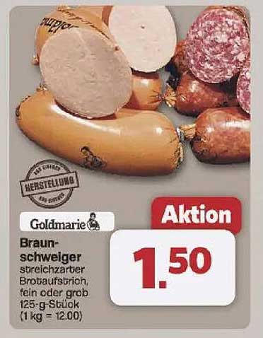 Goldmarie Braunschweiger - streichzarter Brotaufstrich
