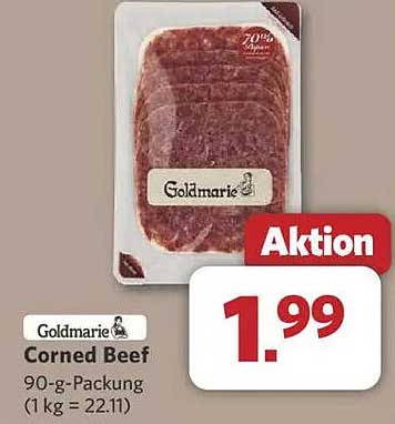 Goldmarie Corned Beef 90-g-Packung