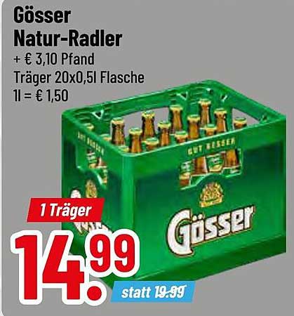 Gösser Natur-Radler im 20er Träger - Erfrischender Genuss