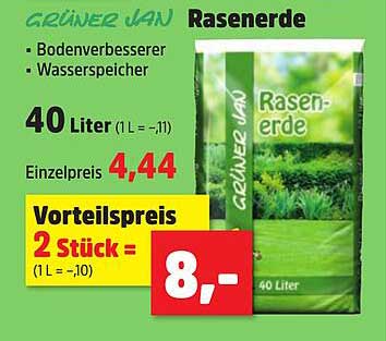 GRÜNER JAN Rasenerde 40 Liter