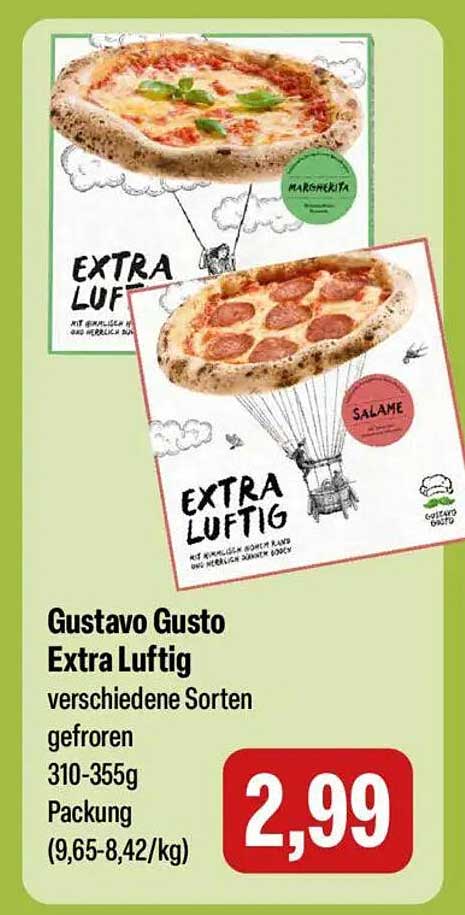 Gustavo Gusto Extra Luftig Pizzas - Verschiedene Sorten
