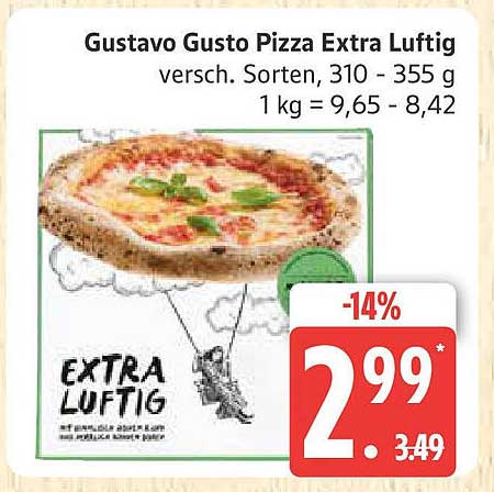 Gustavo Gusto Pizza Extra Luftig - verschiedene Sorten