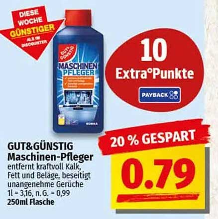 GUT&GÜNSTIG Maschinen-Pfleger 250ml Flasche