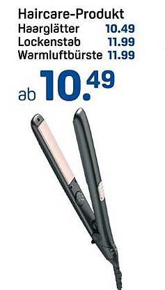 Haircare-Produkt - Haarglätter, Lockenstab und Warmluftbürste