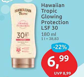 Hawaiian Tropic Glowing Protection LSF 30, 180 ml
