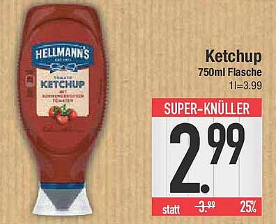 Hellmann's Ketchup 750ml Flasche