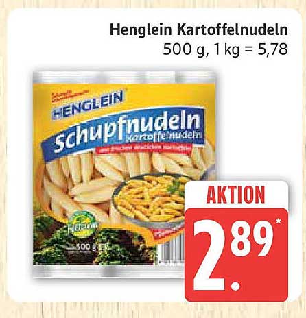 Henglein Kartoffelnudeln 500 g zum Angebotspreis