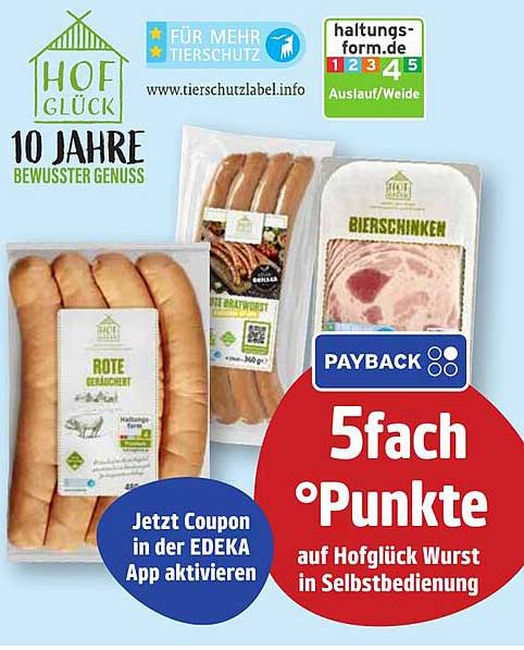 Hofglück Wurst-Sortiment - Rote Wurst und Bierschinken