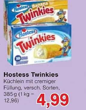 Hostess Twinkies - Küchlein mit cremiger Füllung, versch. Sorten, 385 g