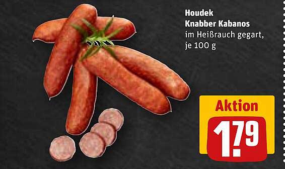 Houdek Knabber Kabanos im Heißen Rauch gegart, je 100 g