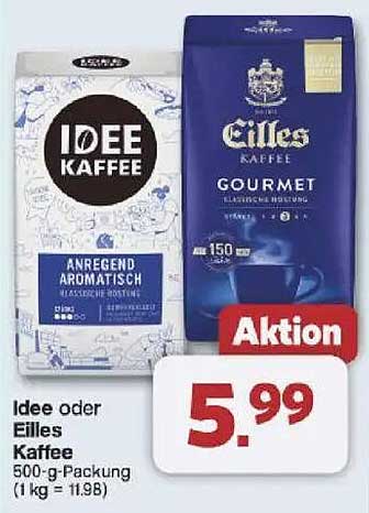 Idee oder Eilles Kaffee 500-g-Packung – Ein Hochgenuss für Kaffeeliebhaber