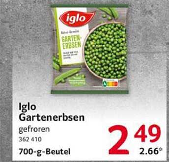 Iglo Garten­erbsen - gefroren 700-g-Beutel
