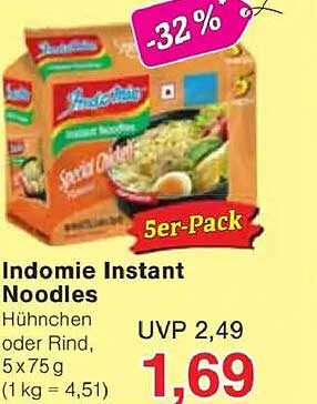 Indomie Instant Noodles – Hühnchen oder Rind 5er-Pack