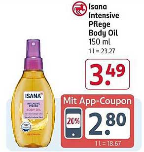Isana Intensive Pflege Body Oil 150 ml