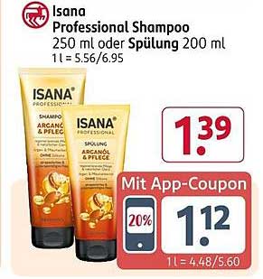 Isana Professional Shampoo 250 ml oder Spülung 200 ml