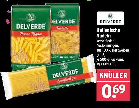 Italienische Nudeln von Delverde