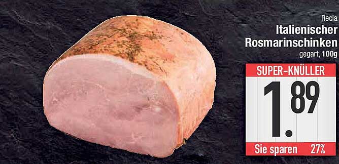 Italienischer Rosmarinschinken gegart, 100g