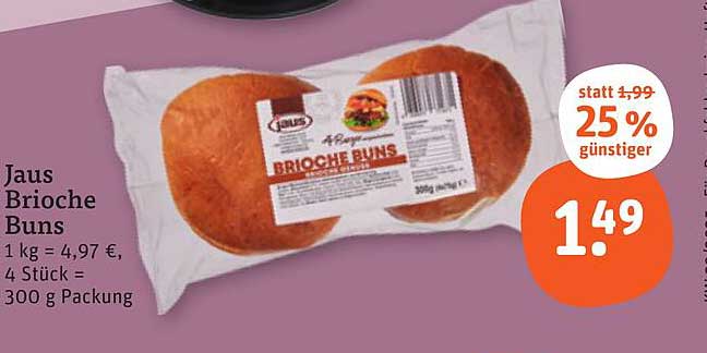Jaus Brioche Buns – 25% günstiger!