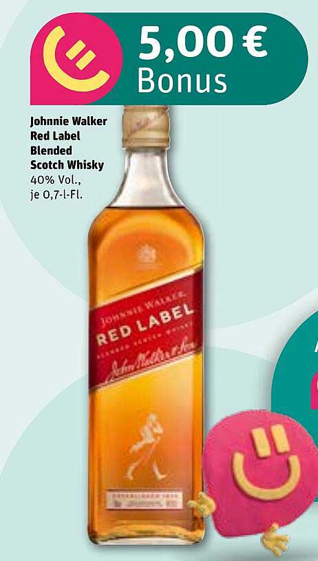 Johnnie Walker Red Label Blended Scotch Whisky 0,7 l