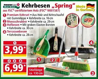 Kehrbesen "Spring" aus FSC-zertifiziertem Holz