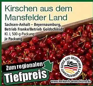 Kirschen aus dem Mansfelder Land - 500-g-Packung