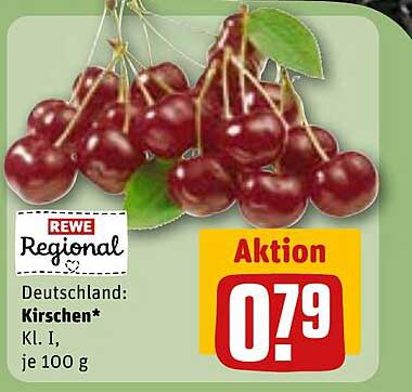 Kirschen Kl. I, je 100 g