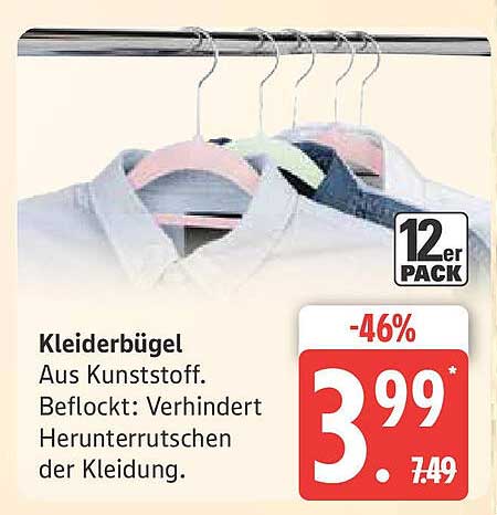 Kleiderbügel 12er Pack - Aus Kunststoff