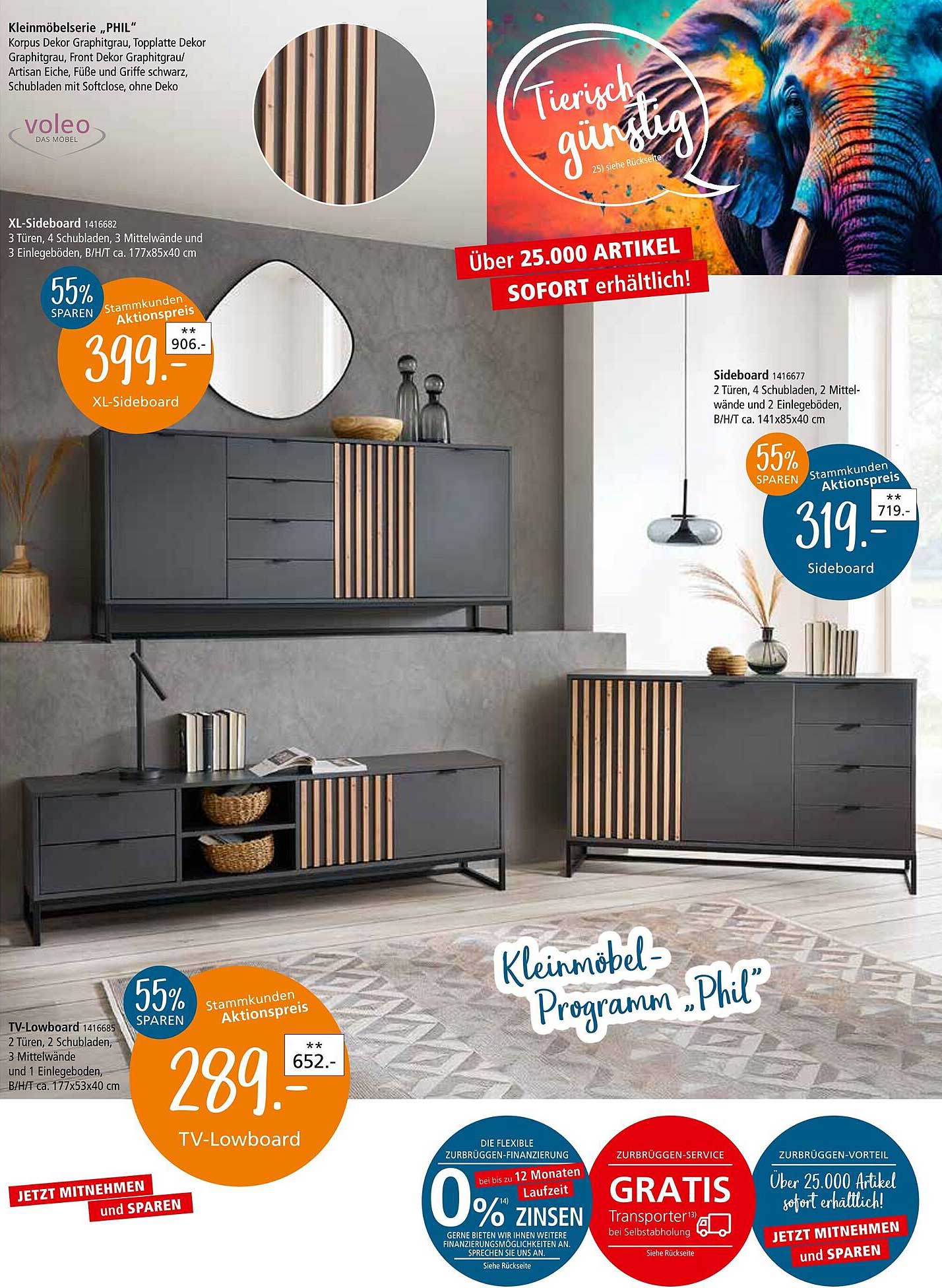 Kleinmöbelserie „Phil“ – Sideboard