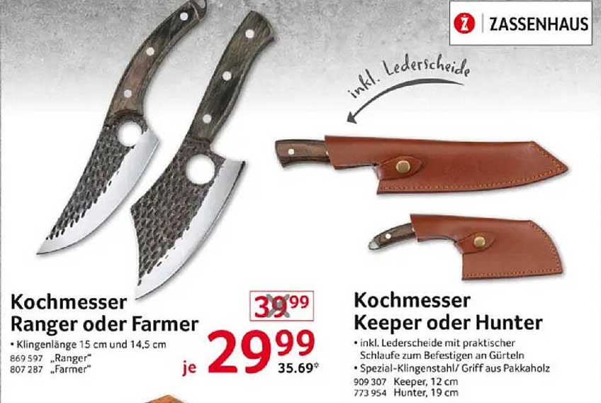 Kochmesser Ranger oder Farmer