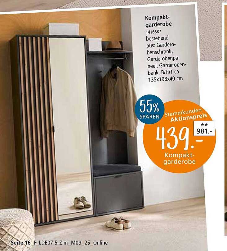 Kompaktgarderobe 1416687 - 55% sparen