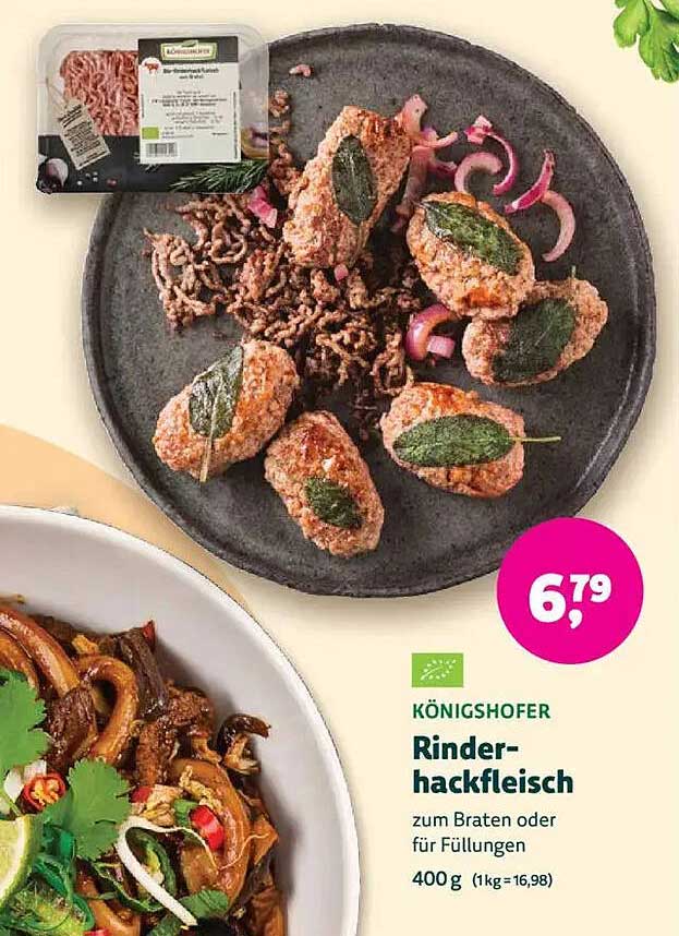 KÖNIGSHOFER Rinderhackfleisch zum Braten oder für Füllungen