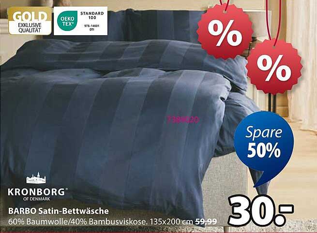 Kronborg BARBO Satin-Bettwäsche - 50% Rabatt!