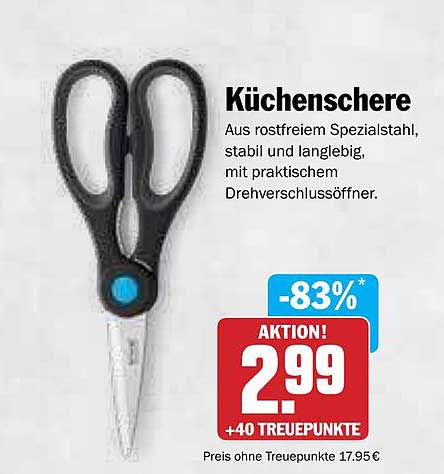 Küchenschere aus rostfreiem Spezialstahl