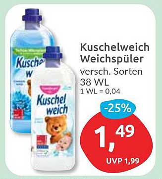 Kuschelweich Weichspüler, verschiedene Sorten 38 WL