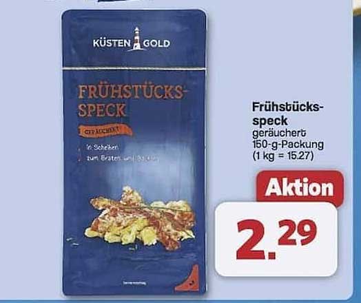 Küsten Gold Frühstücksspeck geräuchert 150-g-Packung
