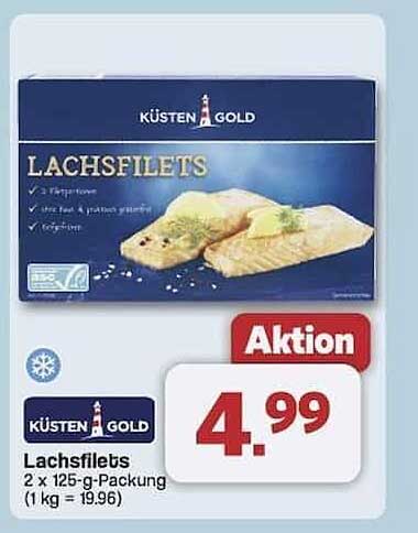 Küsten Gold Lachsfilets - Zwei Packungen für grenzenlosen Genuss