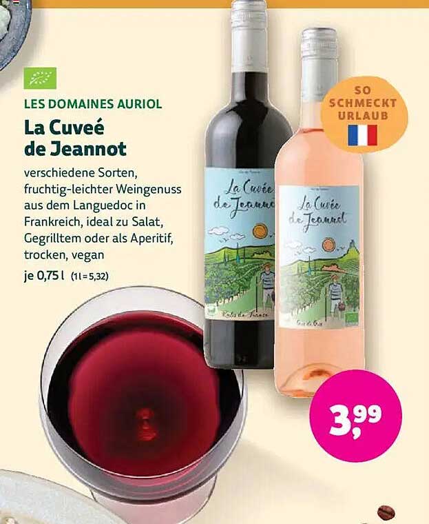 La Cuvée de Jeannot - verschiedene Sorten, fruchtig-leicht