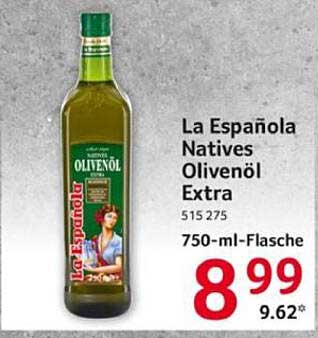 La Española Natives Olivenöl Extra 750-ml-Flasche