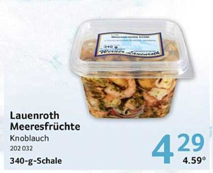 Lauenroth Meeresfrüchte Knoblauch 340-g-Schale